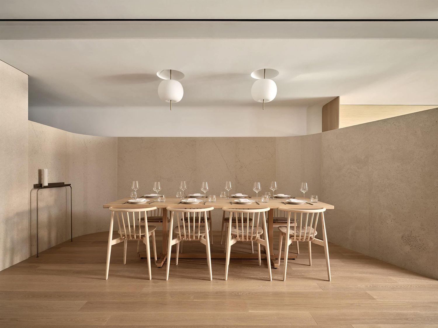 Kushi Ceiling Lights in Osteria Giulia Restaurant, Toronto