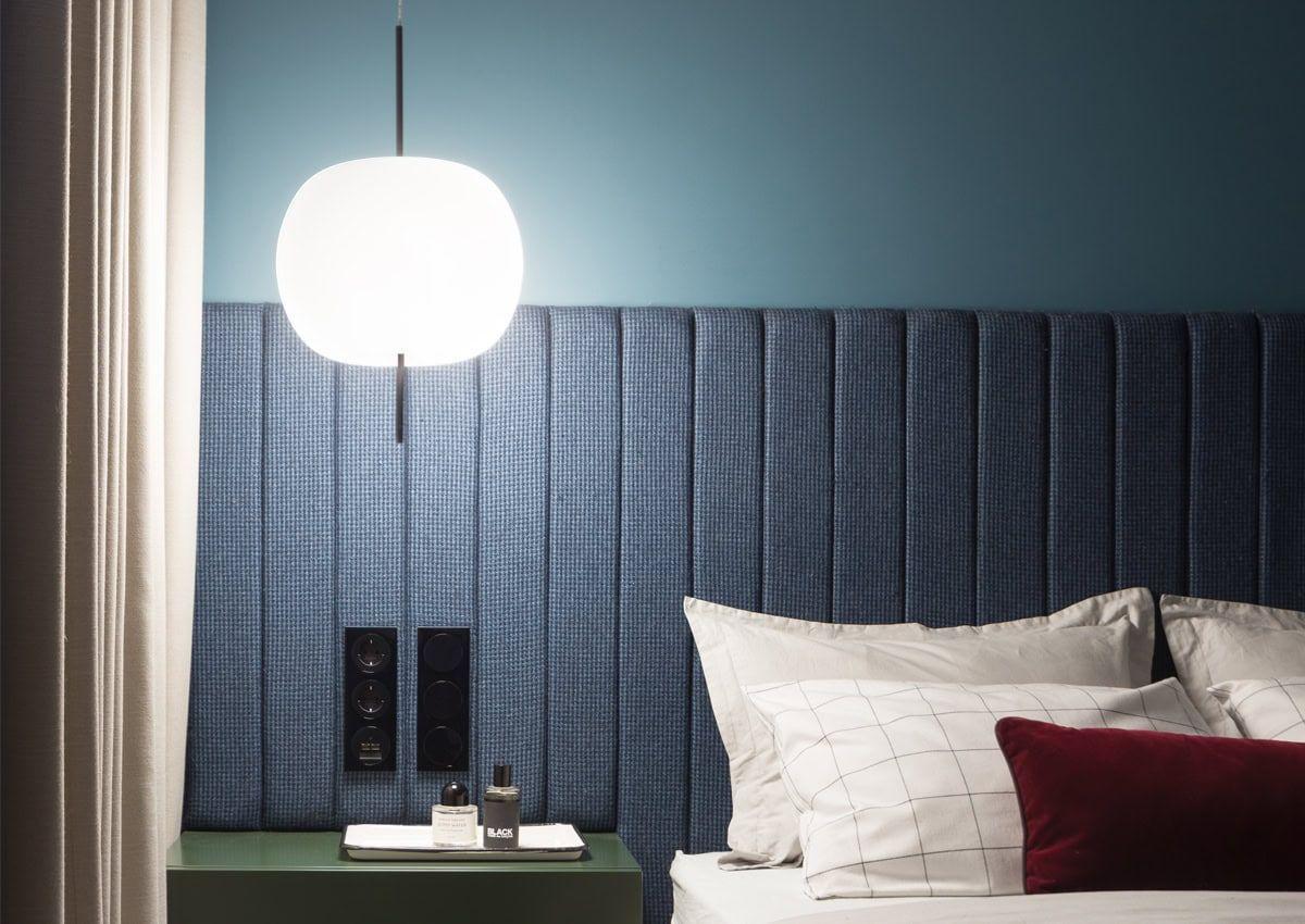 Kushi Pendants as bedside lighting in a private residence