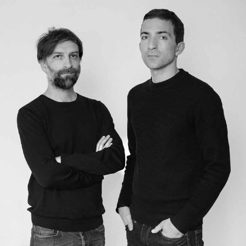 Designers Alberto Saggia and Valerio Sommella