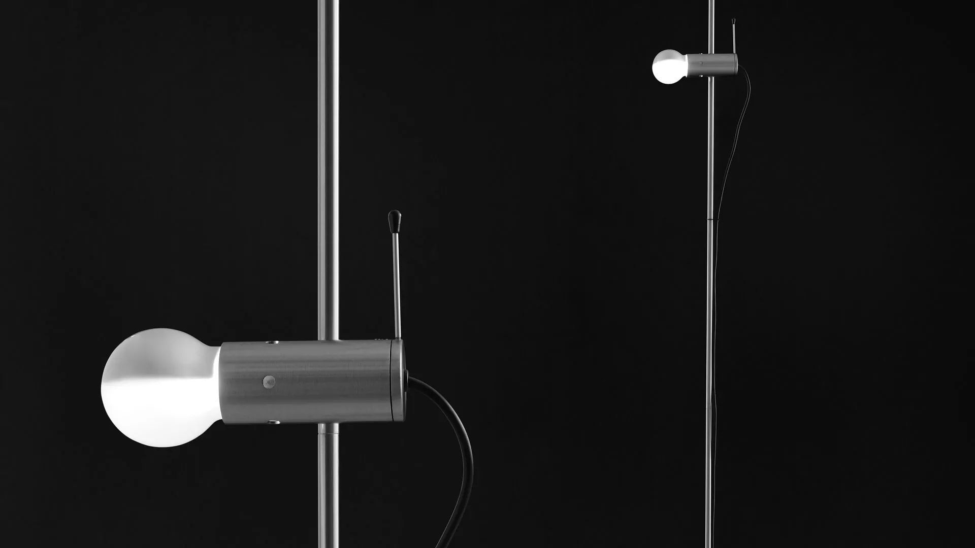 The 387 model designed by Tito Agnoli is the oldest item in Oluce’s current catalogue