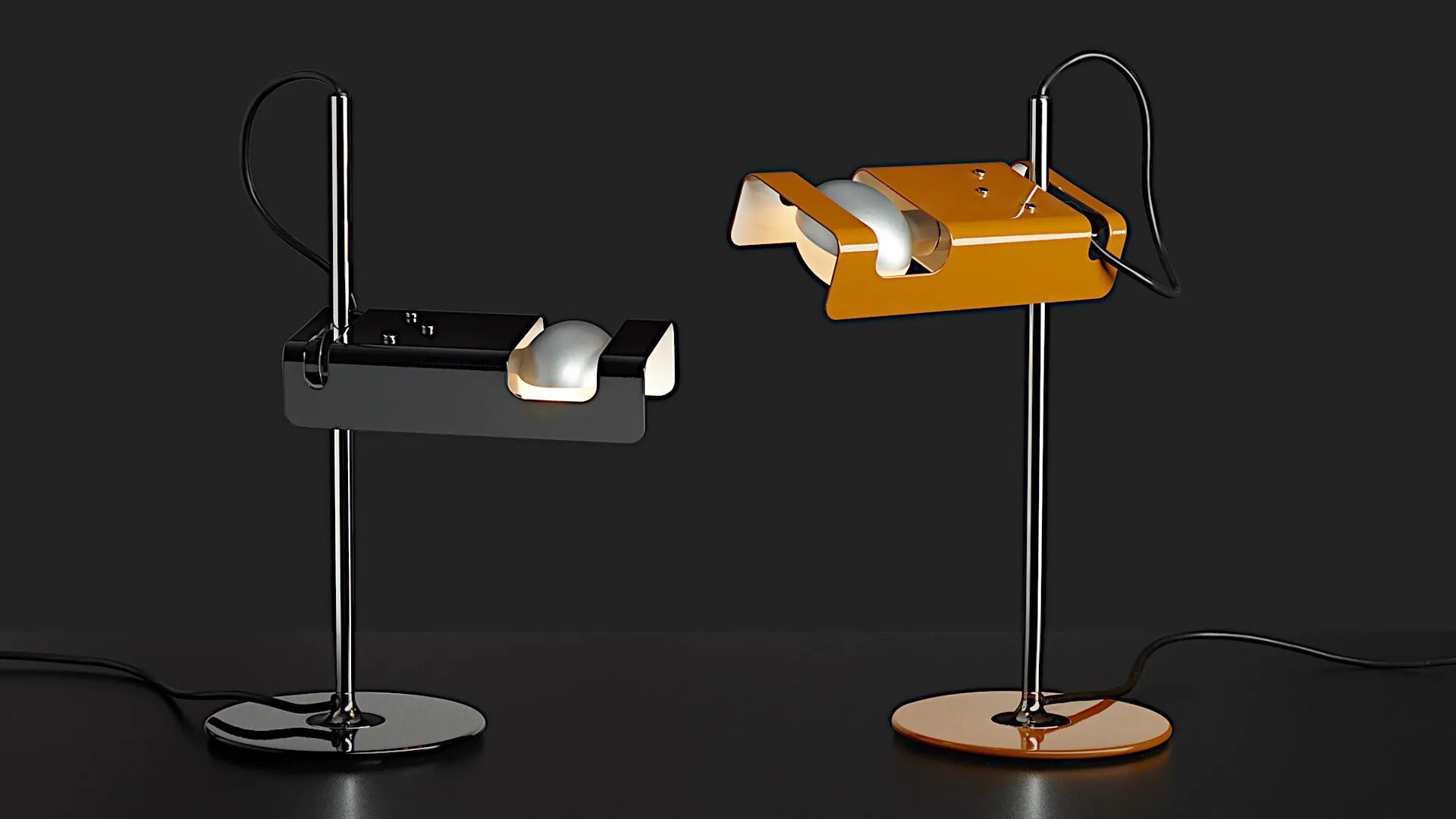 The Spider lamps by Joe Colombo