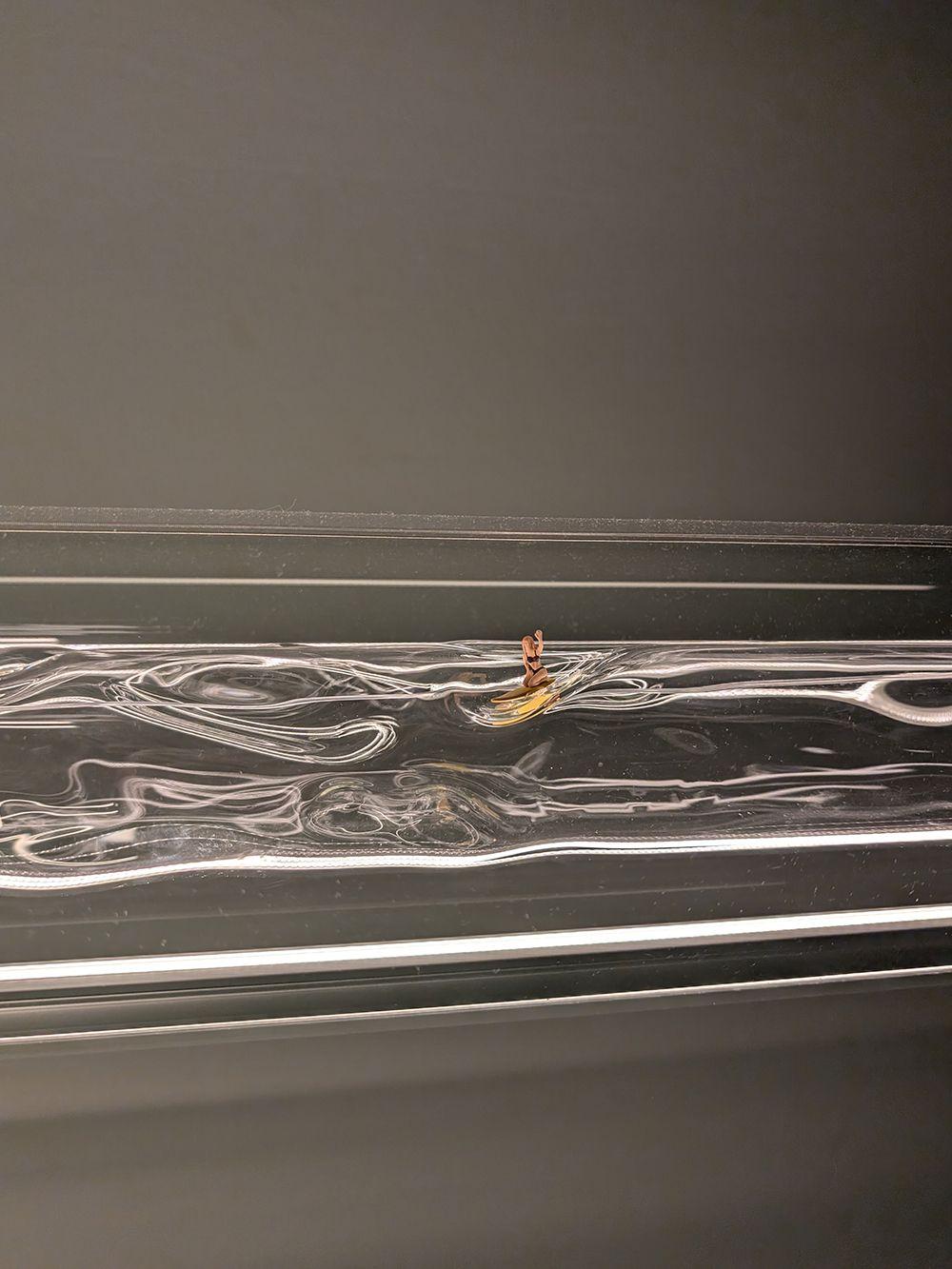 Close-up details of Fragmentglass panels that make up the Fragments Collection