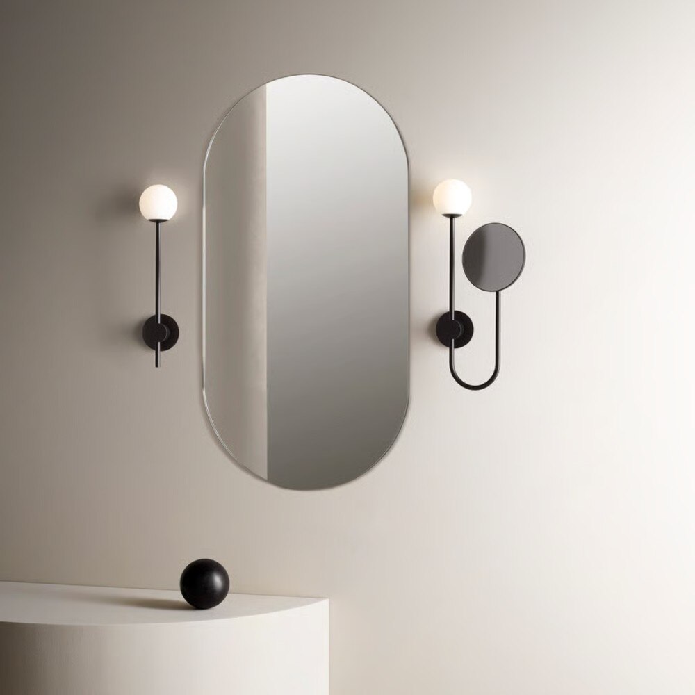 Mashiko Wall Lights (left); Orb Wall Lights (right)