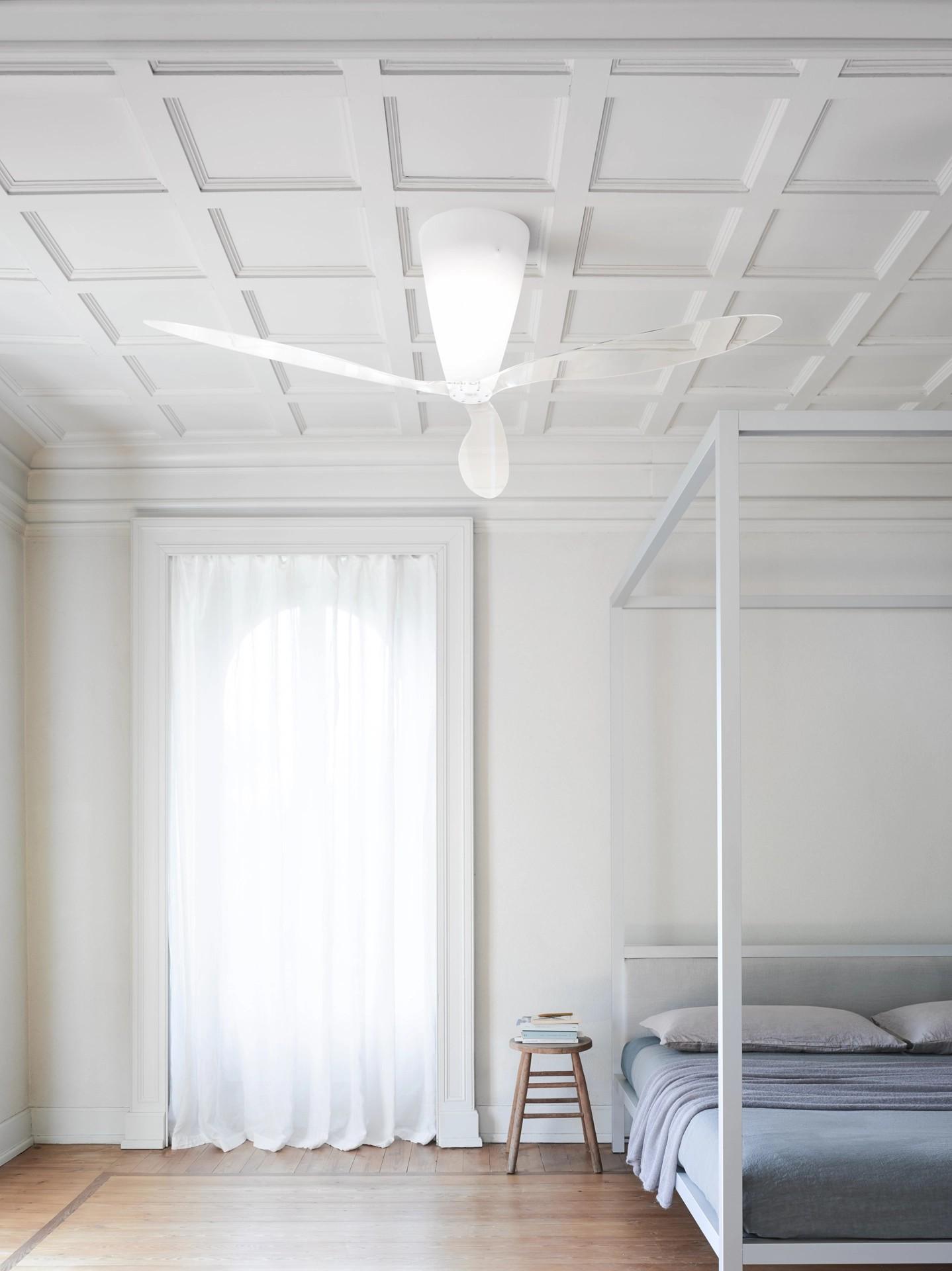 Blow by Luceplan with opal white blades