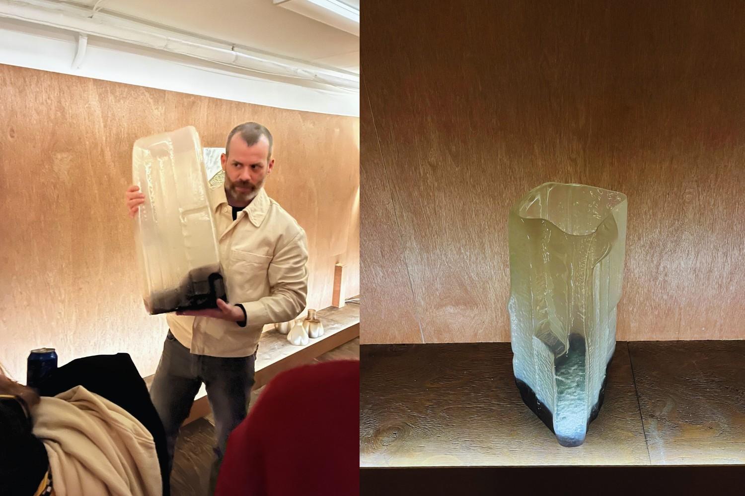 Darmes co-founder Alex Joncas also showcased his own personal designs at Pot-au-feu ensemble at The Plumb