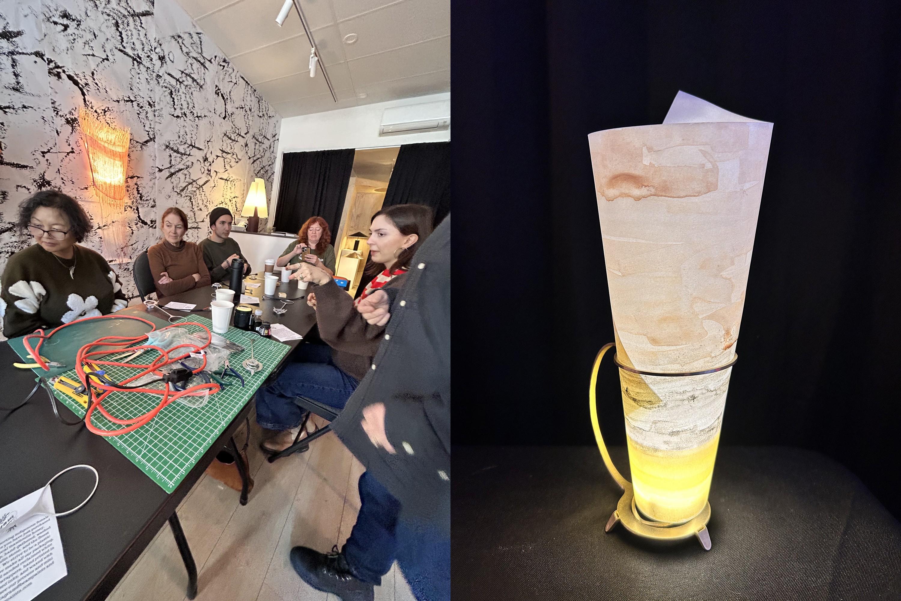 Light-making Workshop, as part of the ALL LIGHT exhibition at DesignTO