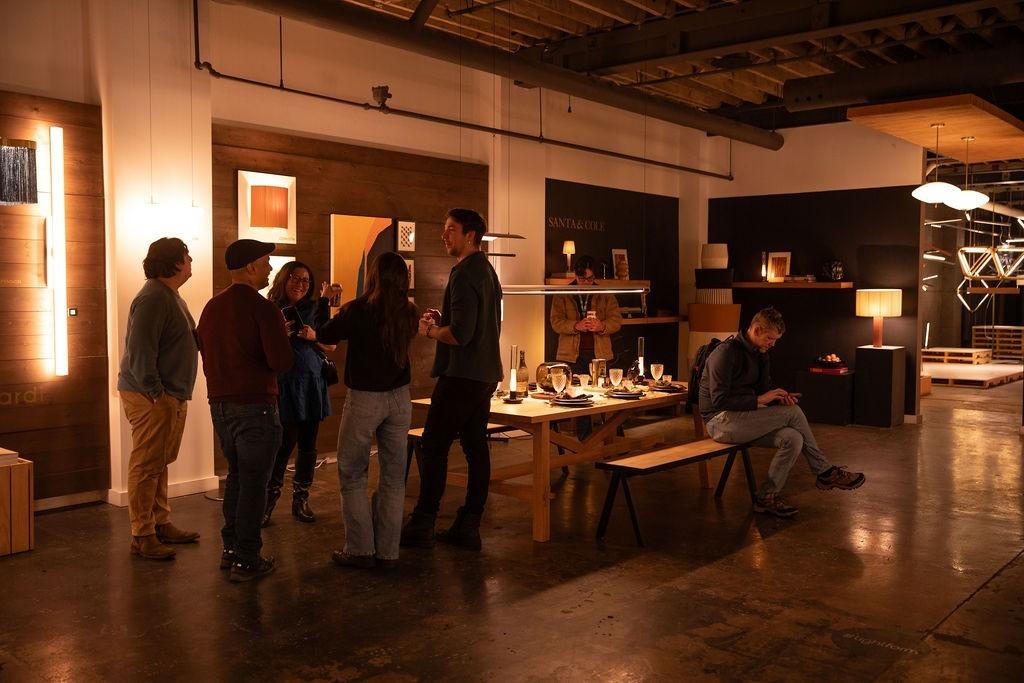Reception attendees were comprised of the local A&D community and art and design-enthusiasts
