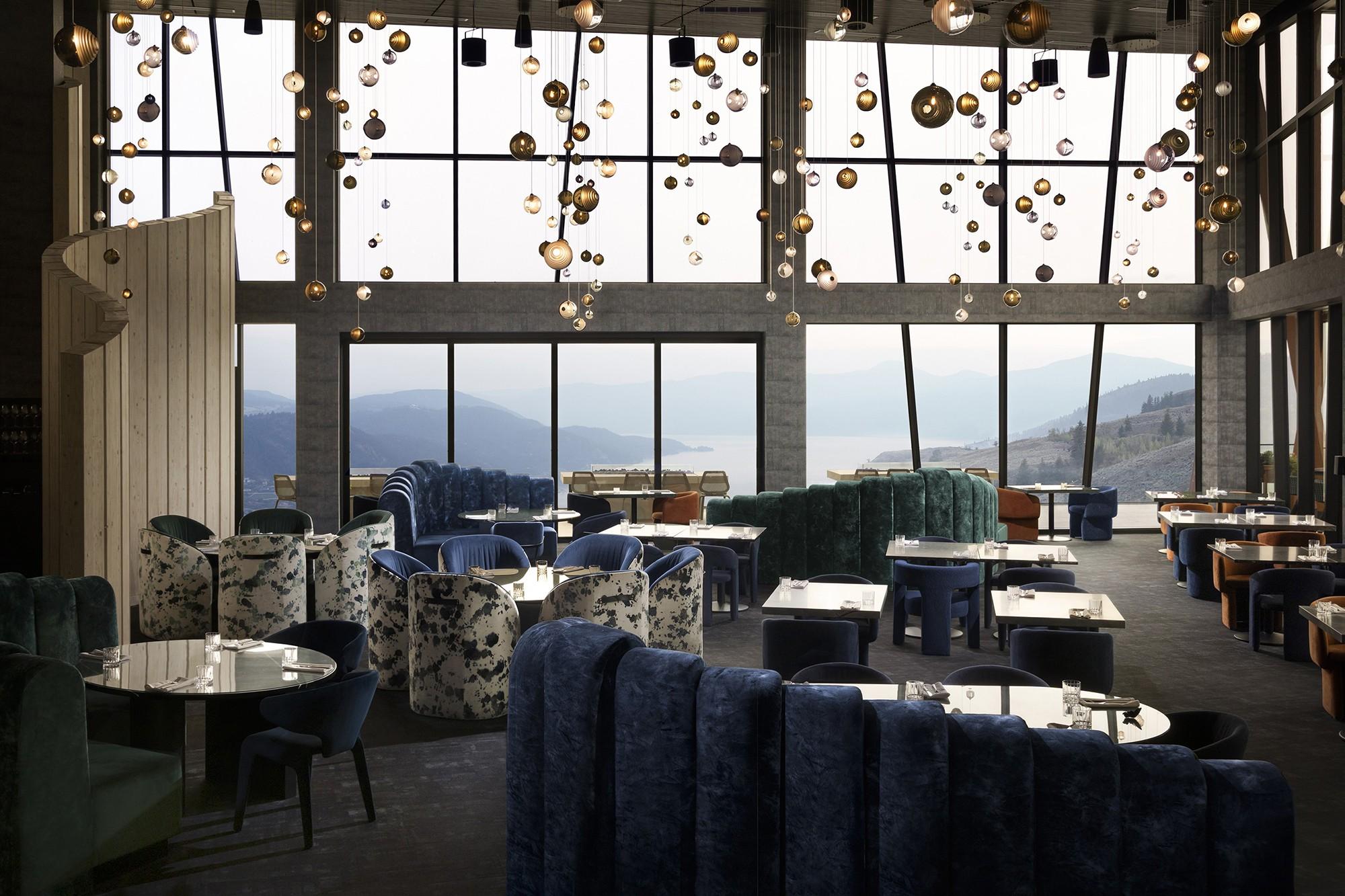 Bomma’s Dark and Bright Star Constellations hang above the dining area