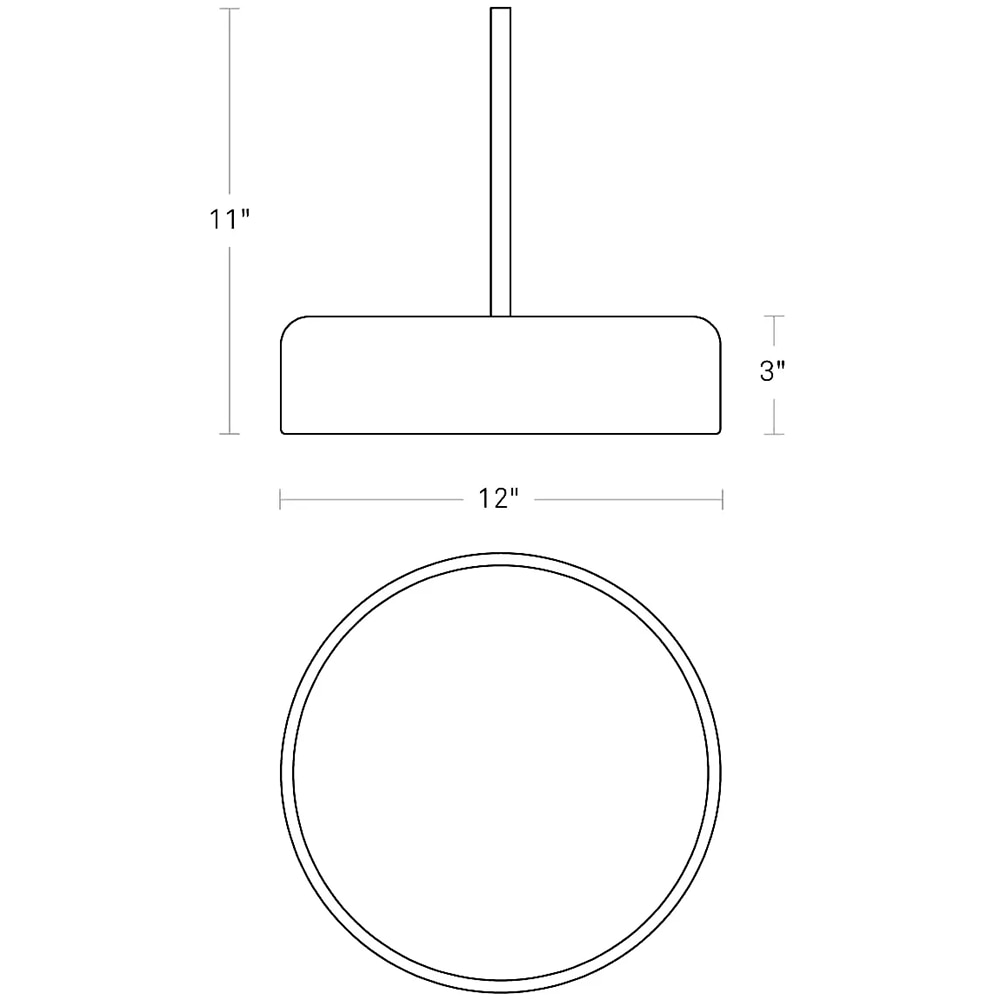 Bobber Small Pendant Suspension Dimensions