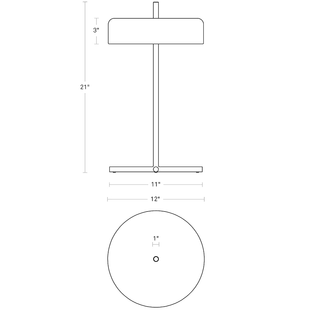 Bobber Table Dimensions