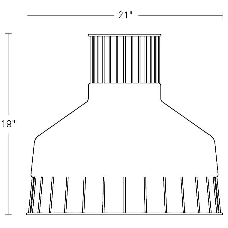 Laika Medium Pendant Suspension Dimensions