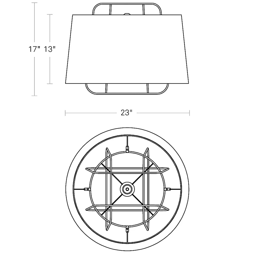 Perimeter Large Pendant Suspension Dimensions