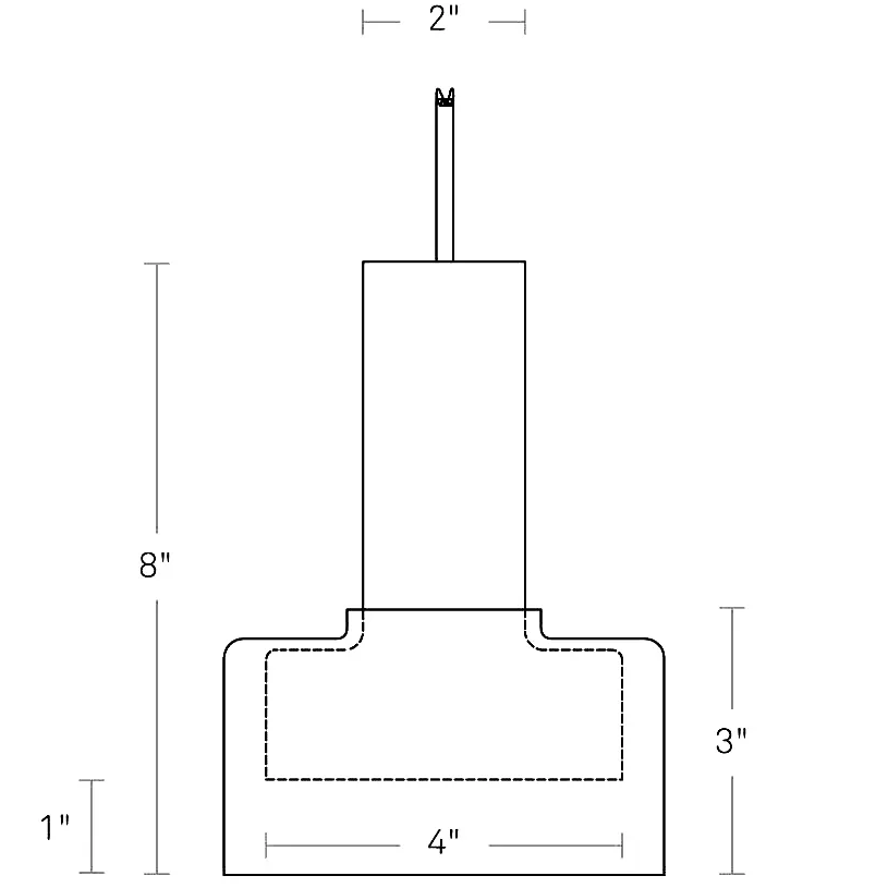 Trace 2 Pendant Suspension Dimensions