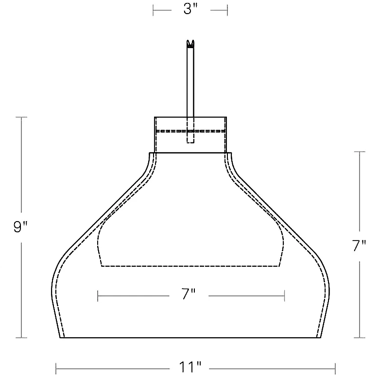 Trace 4 Pendant Suspension Dimensions