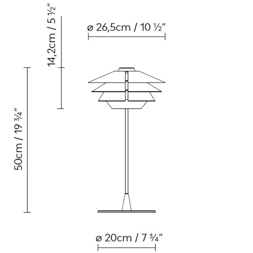 Overlay T Table Dimensions