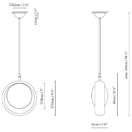 Ring S1 Suspension Dimensions