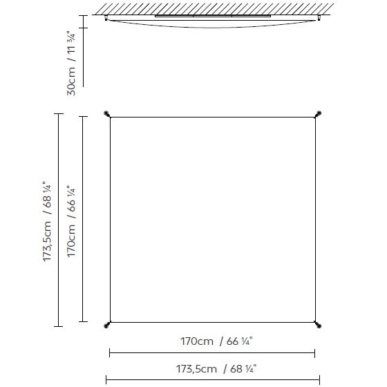 Veroca Ceiling Dimensions