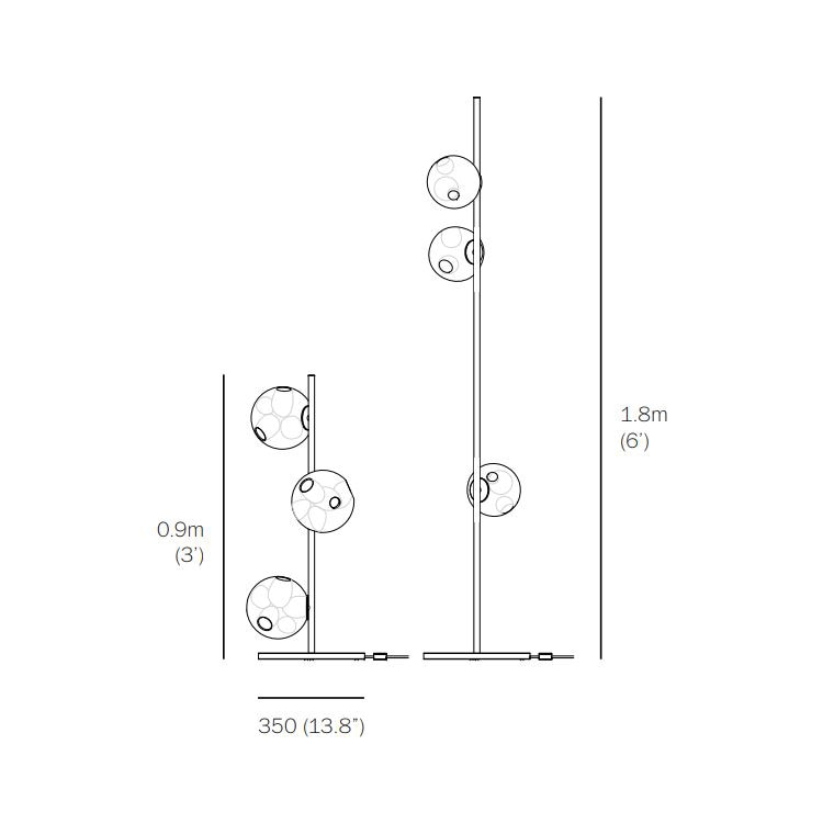 38.3V Floor Dimensions