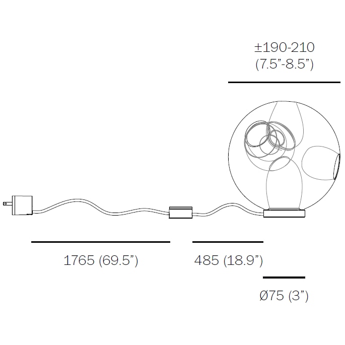 38Vt Table/Wall Dimensions