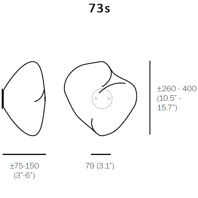 73s/sp Outdoor Ceiling/Wall Dimensions