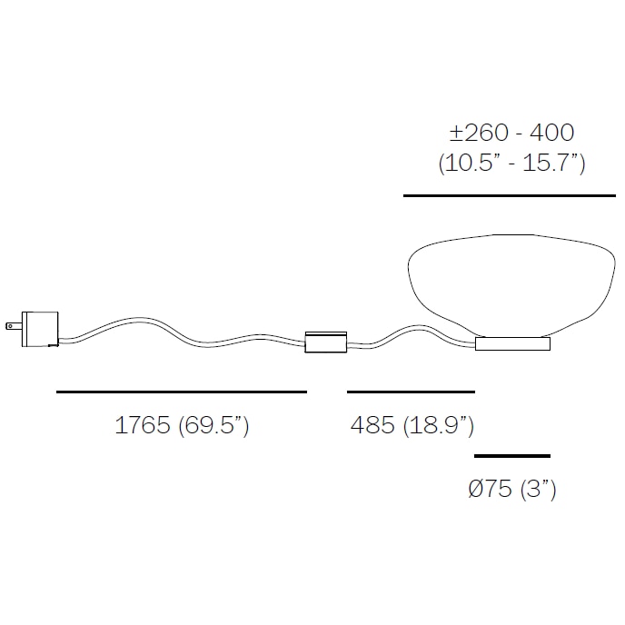 73t Table/Wall Dimensions