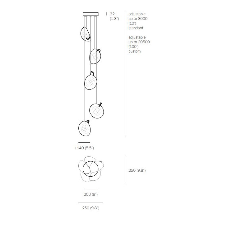 76.5 Random Suspension Dimensions