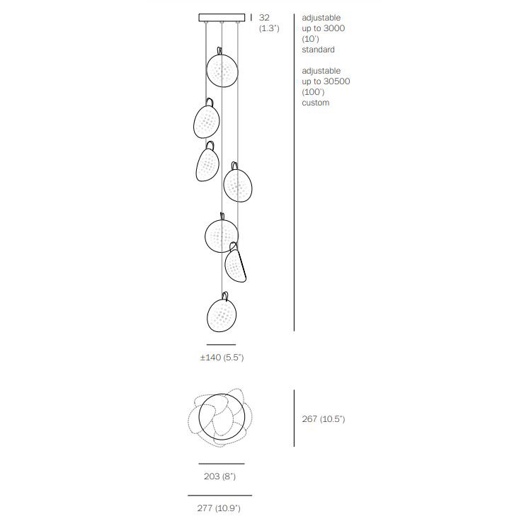 76.7 Random Suspension Dimensions