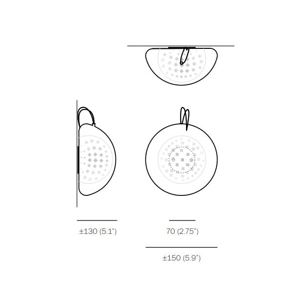 76 Wall/Ceiling Dimensions