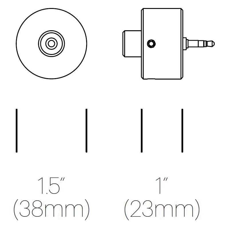 Bola Flush Stand Off Kit Dimensions