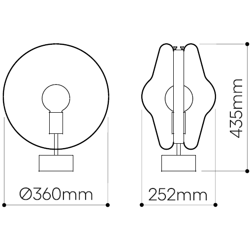 Orbital Table Dimensions