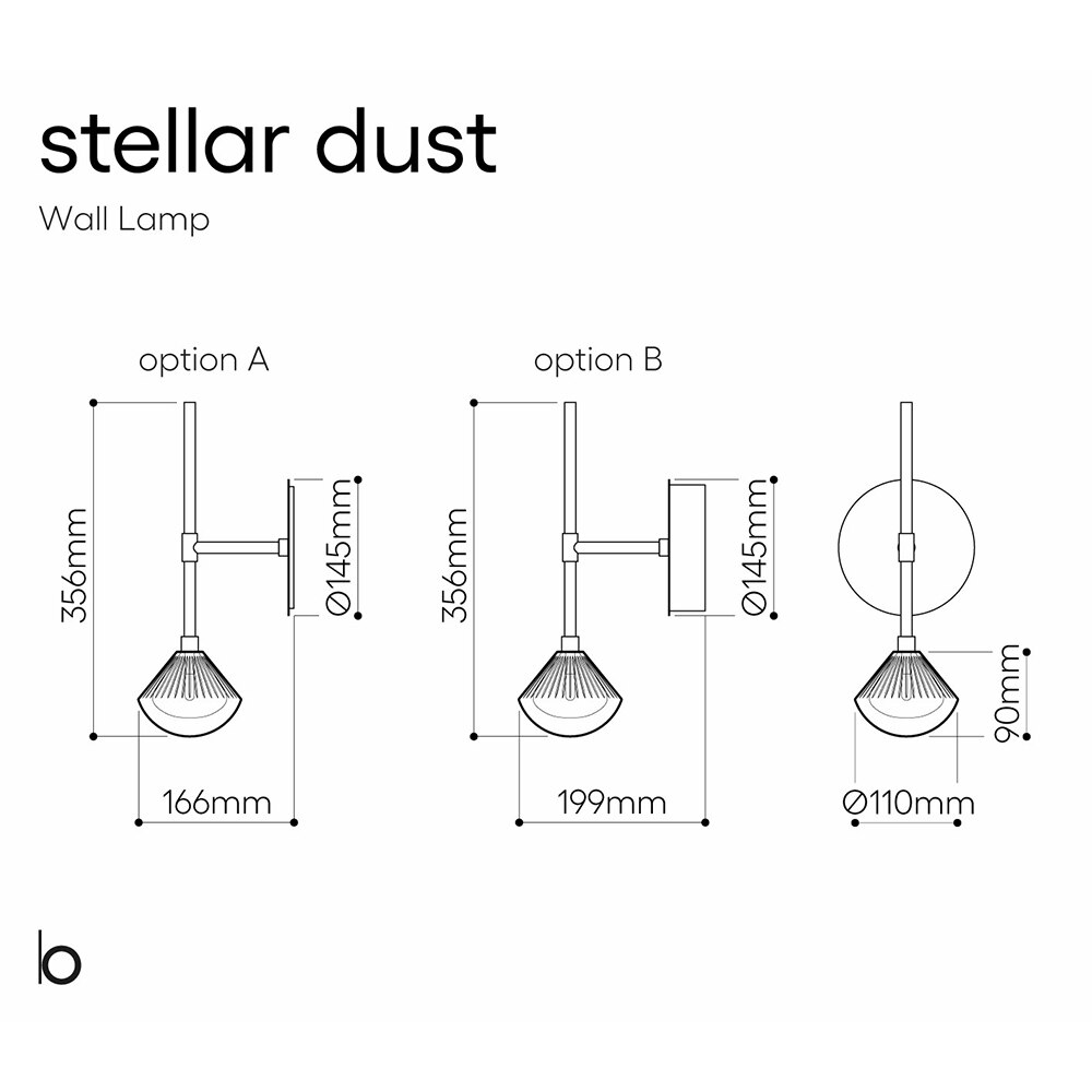 Stellar Dust Wall Dimensions