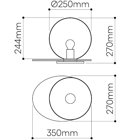 Umbra Table Dimensions