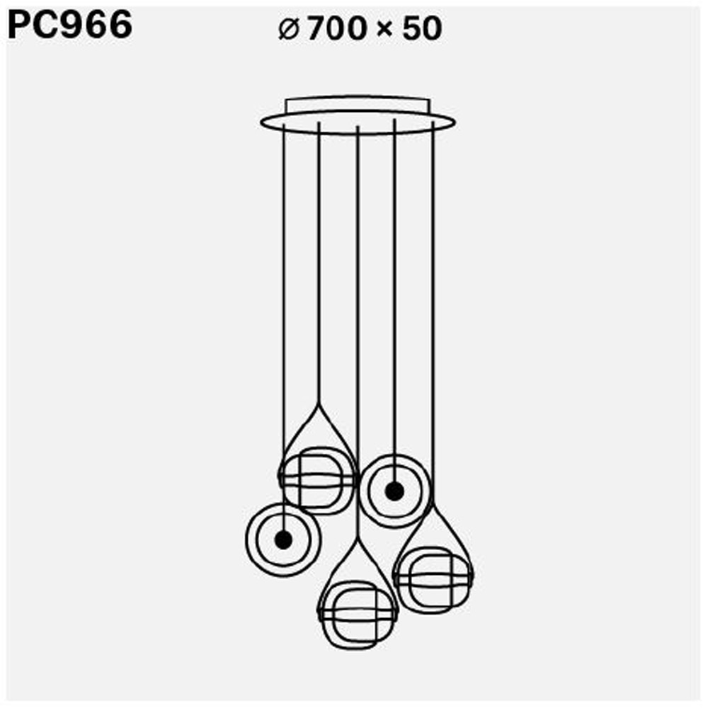 Capsula Metal Suspension Dimensions
