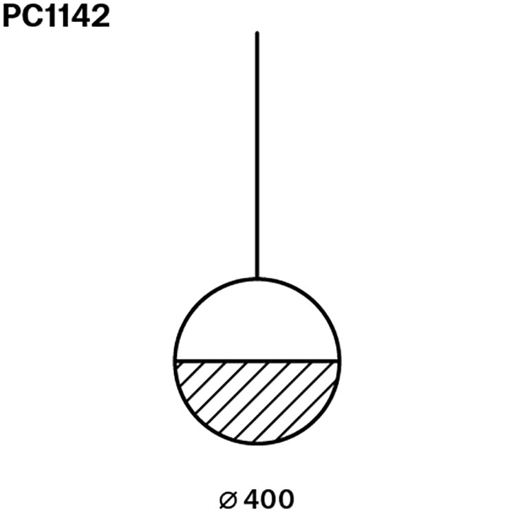 Geometric Circle 1/2 Bottom Suspension Dimensions