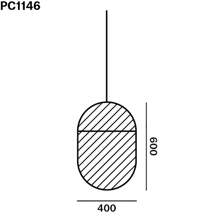 Geometric Oval Full Top Suspension Dimensions