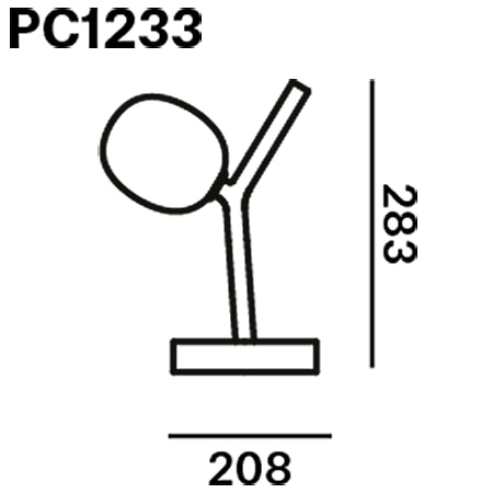 Ivy Battery Portable/Table Dimensions