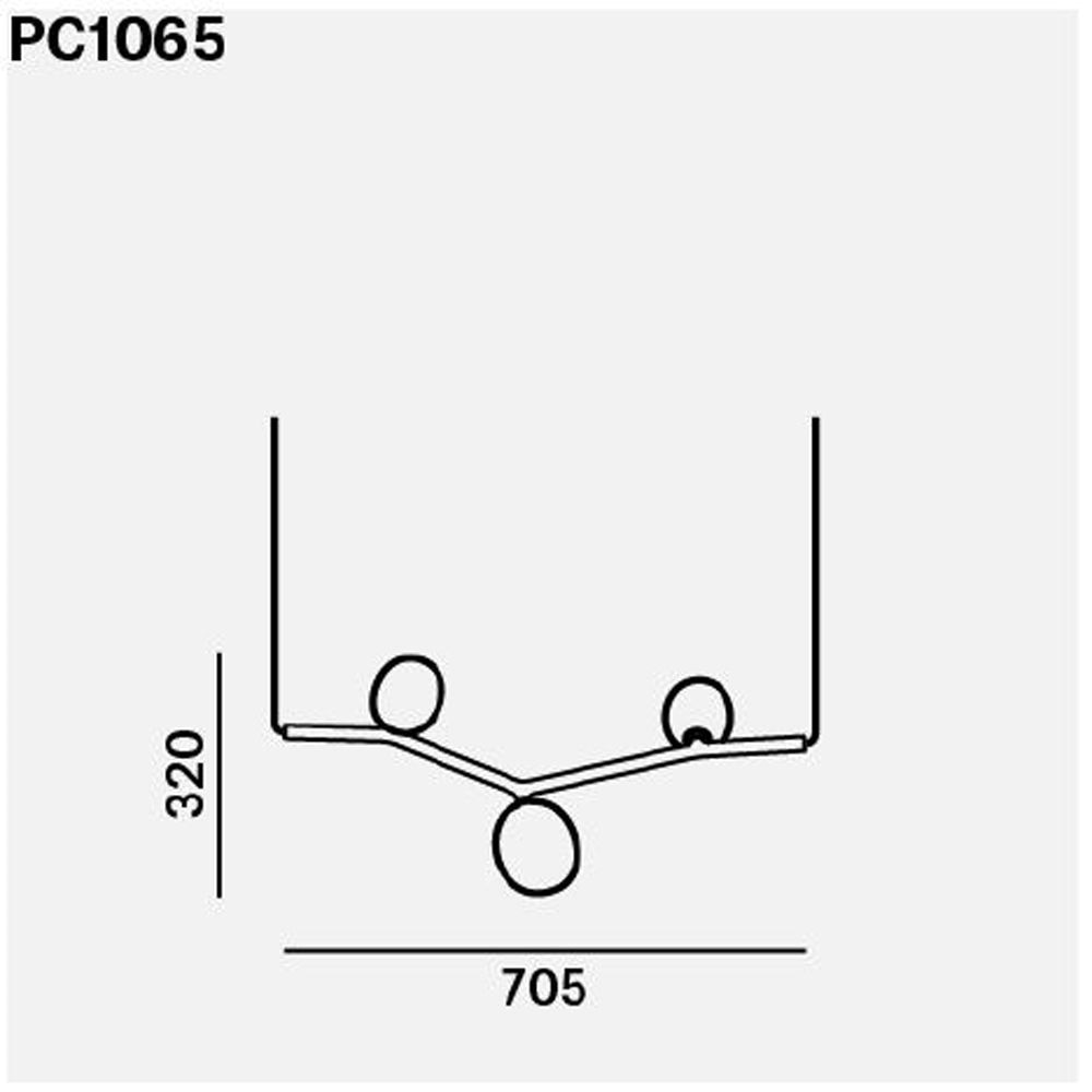 Ivy Horizontal 3 Suspension Dimensions