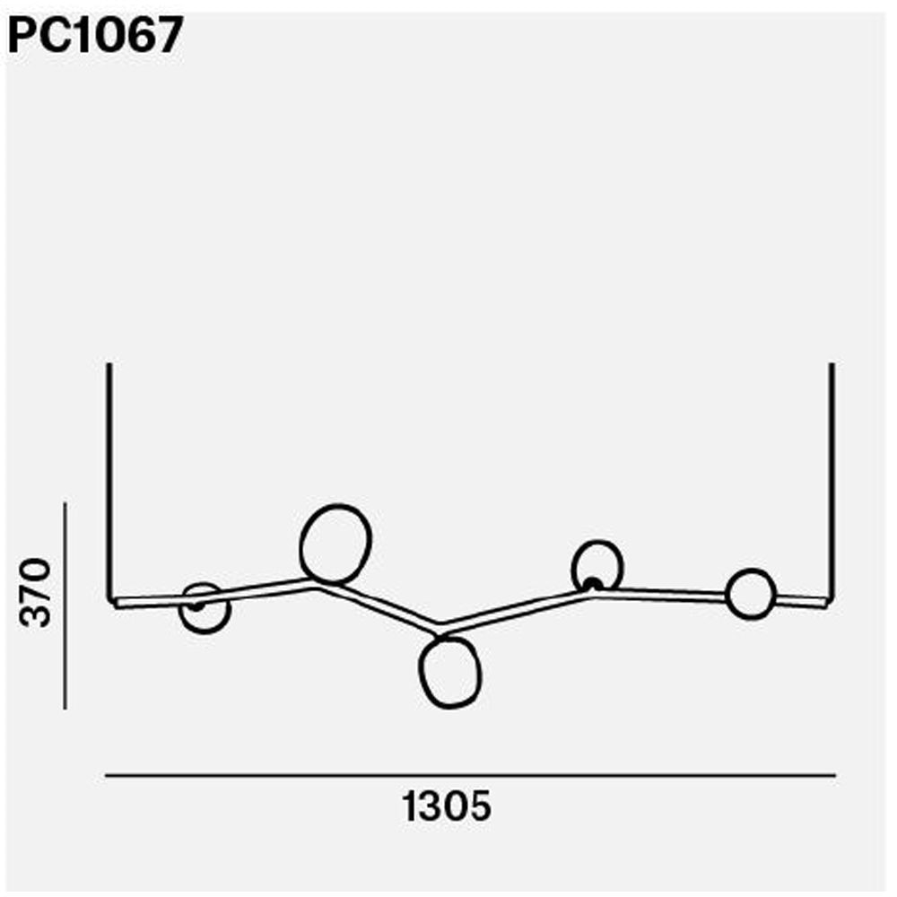 Ivy Horizontal 5 Suspension Dimensions