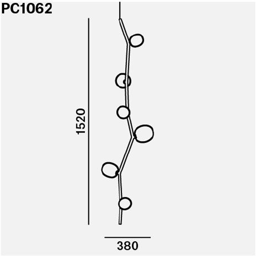 Ivy Vertical 6 Suspension Dimensions