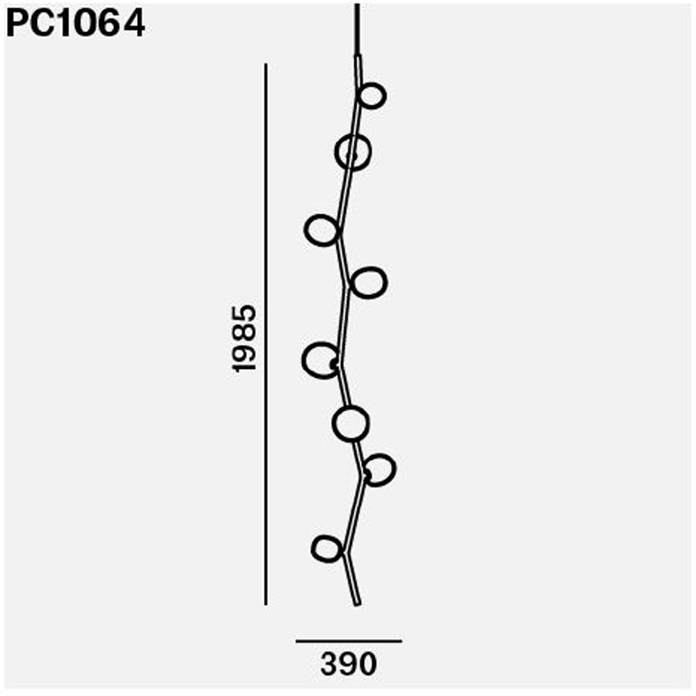 Ivy Vertical 8 Suspension Dimensions