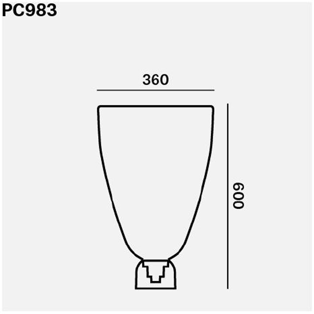 Lightline L-H Table Dimensions