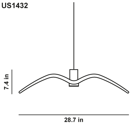 Night Birds 2 Suspension Dimensions