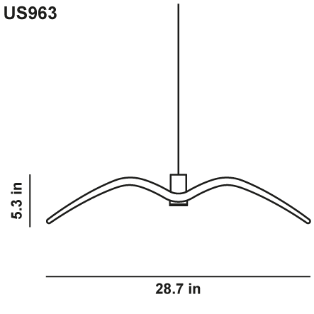 Night Birds 2 Suspension Dimensions
