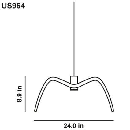 Night Birds 3 Suspension Dimensions