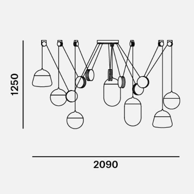 Planets 7 Suspension Dimensions