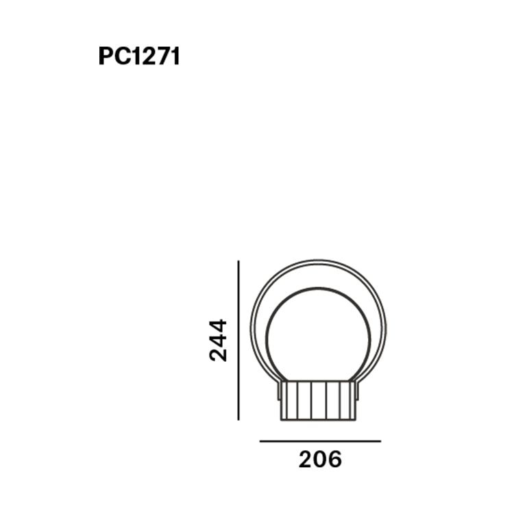 Sfera Portable/Table Dimensions