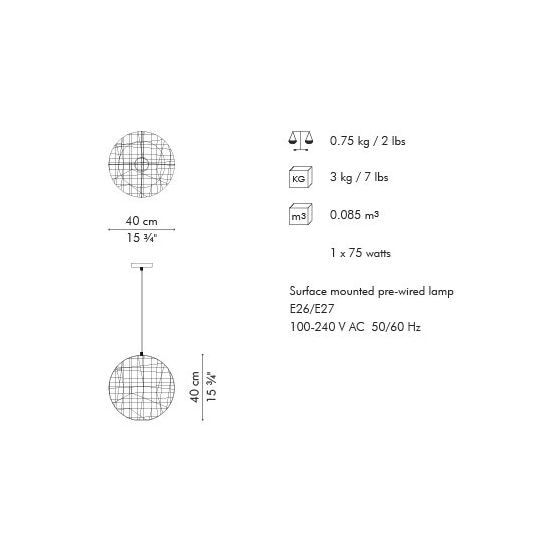 C-U C-ME Suspension Round Dimensions