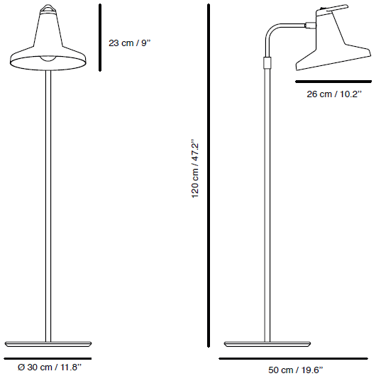 Garçon Floor Dimensions