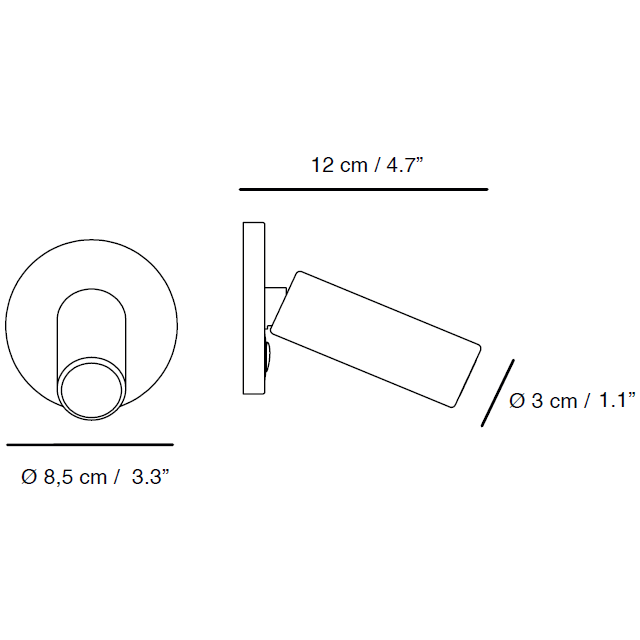 Jerry Wall With Switch Dimensions