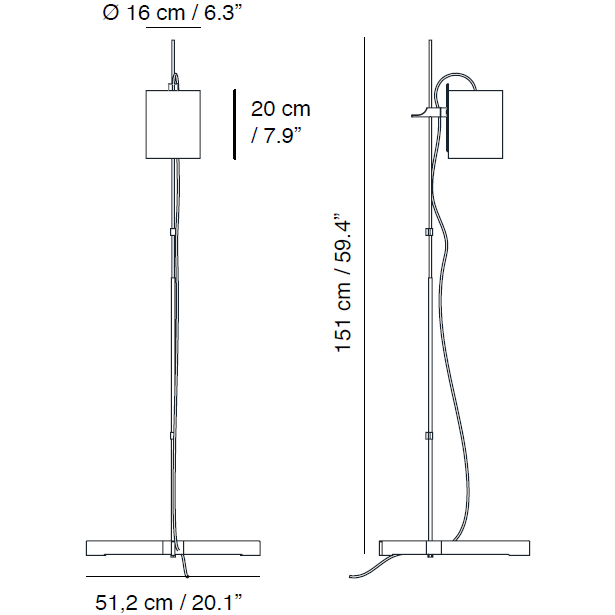 Magnetic Foco Floor Dimensions